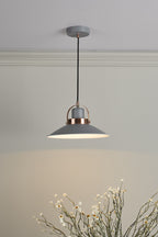 Liden 1 Light Single Pendant Graphite Copper