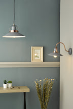 Liden 1 Light Single Pendant Graphite Copper