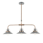 Liden 3 Light Bar Pendant Graphite Copper