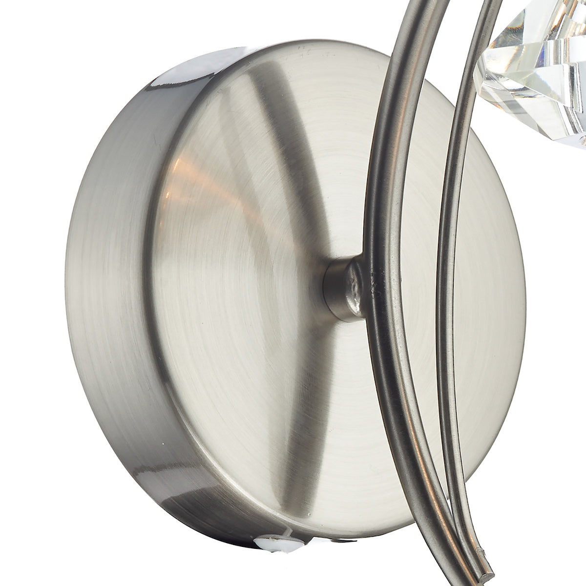 Luther Wall Light Satin Chrome Crystal
