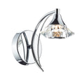 Luther Wall Light Polished Chrome Crystal