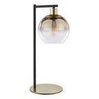 Lycia Table Lamp Satin Gold and Gold Ombre Glass