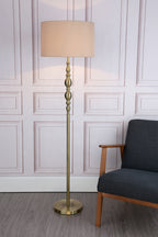 Madrid Floor Lamps Antique Brass With Shade