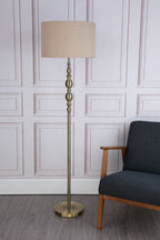 Madrid Floor Lamps Antique Brass With Shade