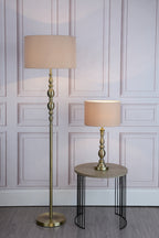 Madrid Floor Lamps Antique Brass With Shade