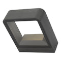 Malone Square Outdoor Wall Light Matt Grey Glass IP65 LED