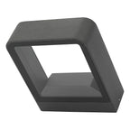 Malone Square Outdoor Wall Light Matt Grey Glass IP65 LED