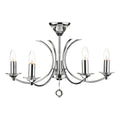 Medusa 5 Light Dual Mount Pendant K9 Crystal Polished Chrome