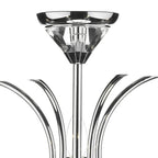 Medusa 5 Light Dual Mount Pendant K9 Crystal Polished Chrome