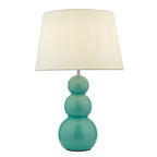 Mia Table Lamp Blue Ceramic With Shade