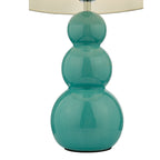 Mia Table Lamp Blue Ceramic With Shade