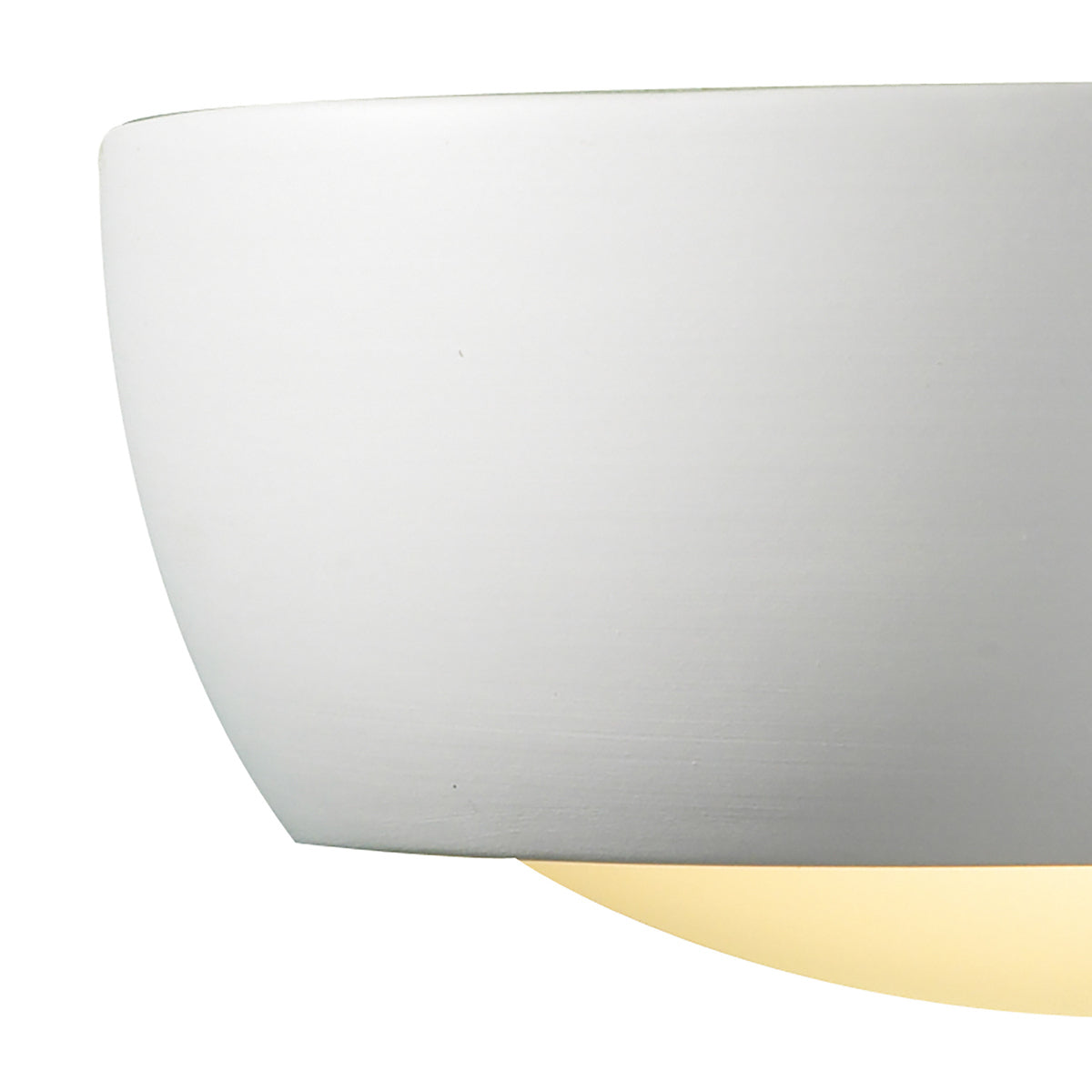 Milo Wall Light White Unglazed Ceramic Glass