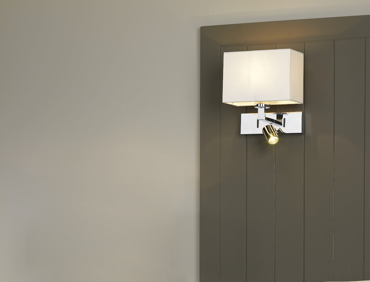 Modena Wall Light With LED In Polished Chrome (Bracket Only)