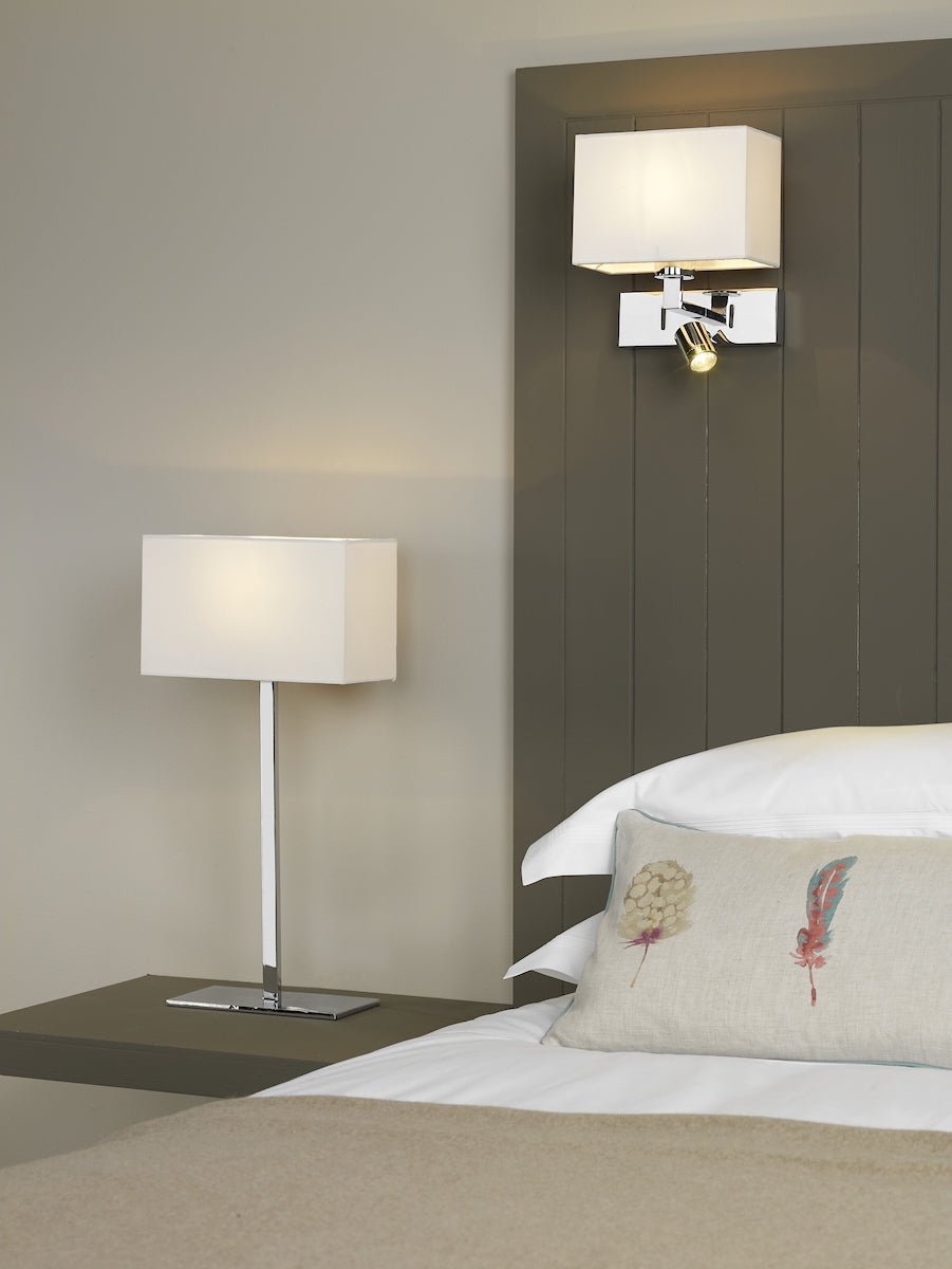 Modena Wall Light With LED In Polished Chrome (Bracket Only)