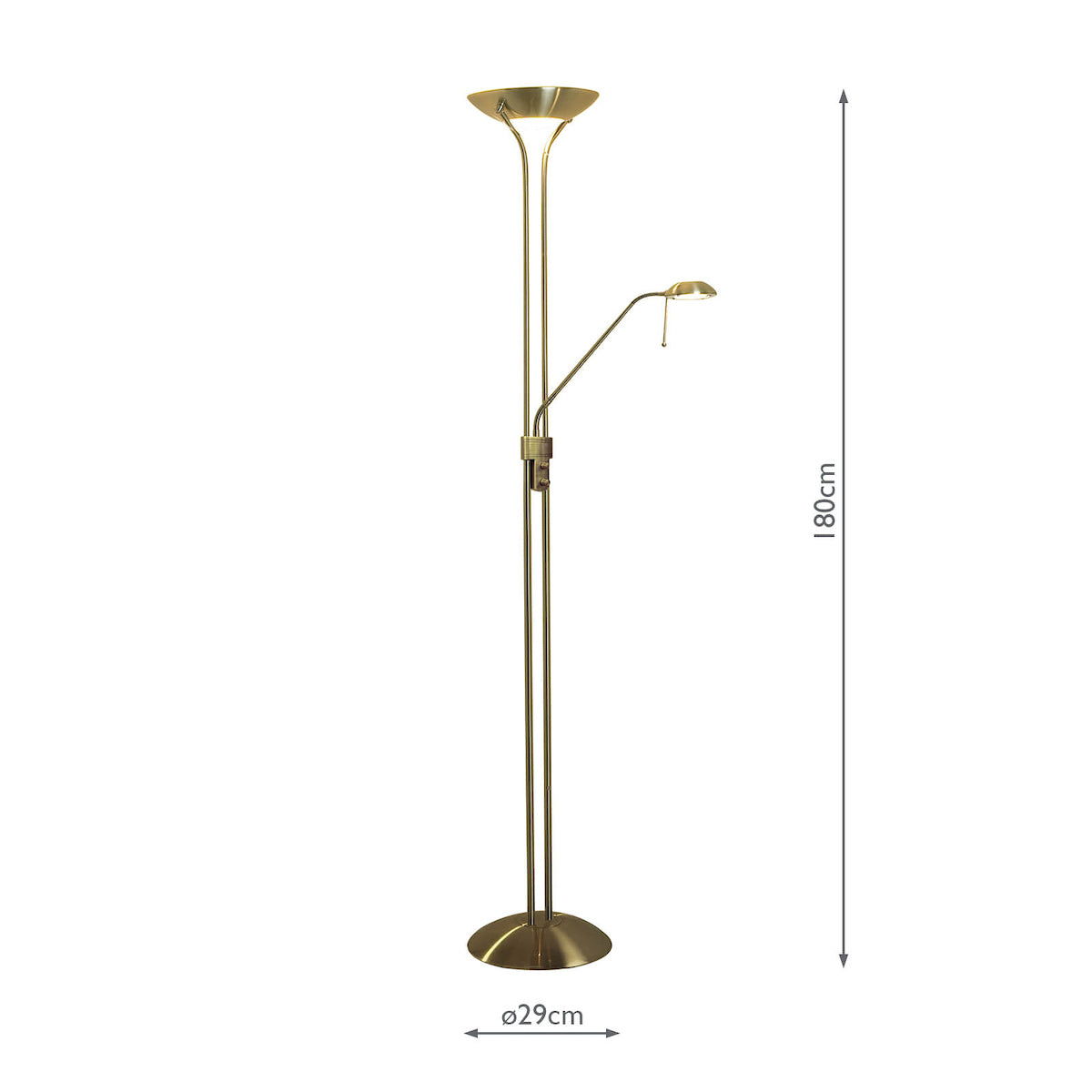 Montana Mother & Floor Lamp Antique Brass