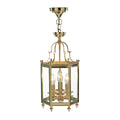 Moorgate Hexagonal Hall Lantern Dual Mount Polished Brass