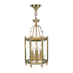 Moorgate Hexagonal Hall Lantern Dual Mount Polished Brass