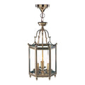Moorgate Hexagonal Hall Lantern Dual Mount Antique Brass