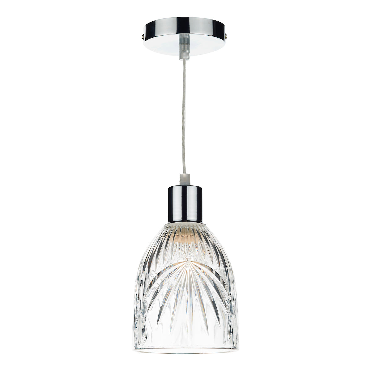 Motif Easy Fit Pendant Clear Glass