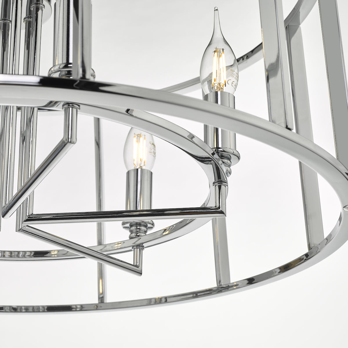 Myka 6 Light Pendant Polished Chrome