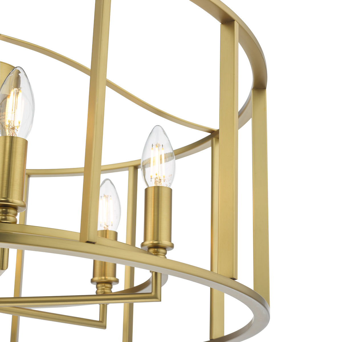 Myka 6 Light Pendant Brushed Bronze