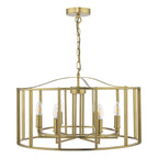 Myka 6 Light Pendant Brushed Bronze