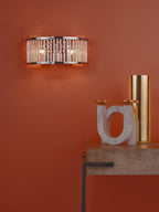 Nantes 2 Light Wall Light Polished Chrome Aluminium