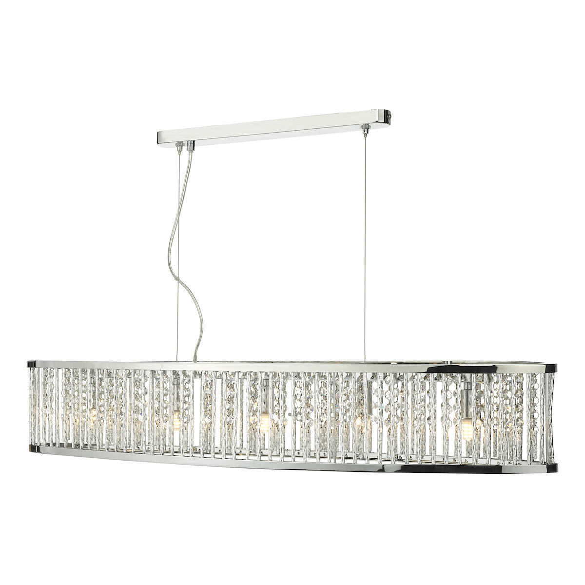 Nantes 5 Light Bar Pendant Polished Chrome Aluminium