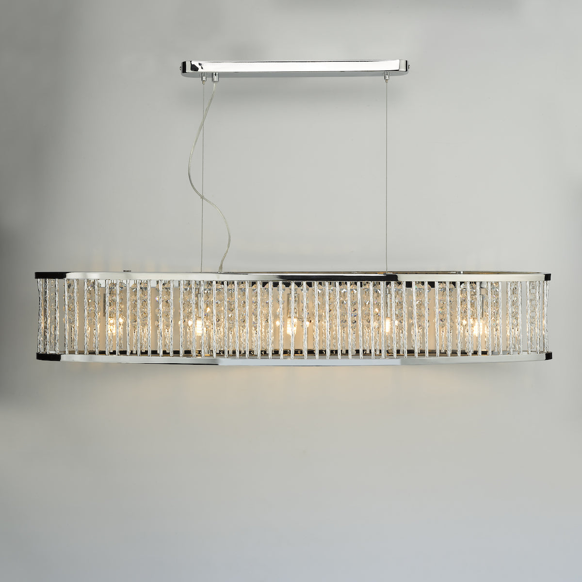 Nantes 5 Light Bar Pendant Polished Chrome Aluminium