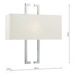 Nile Wall Light Polished Chrome With Shade