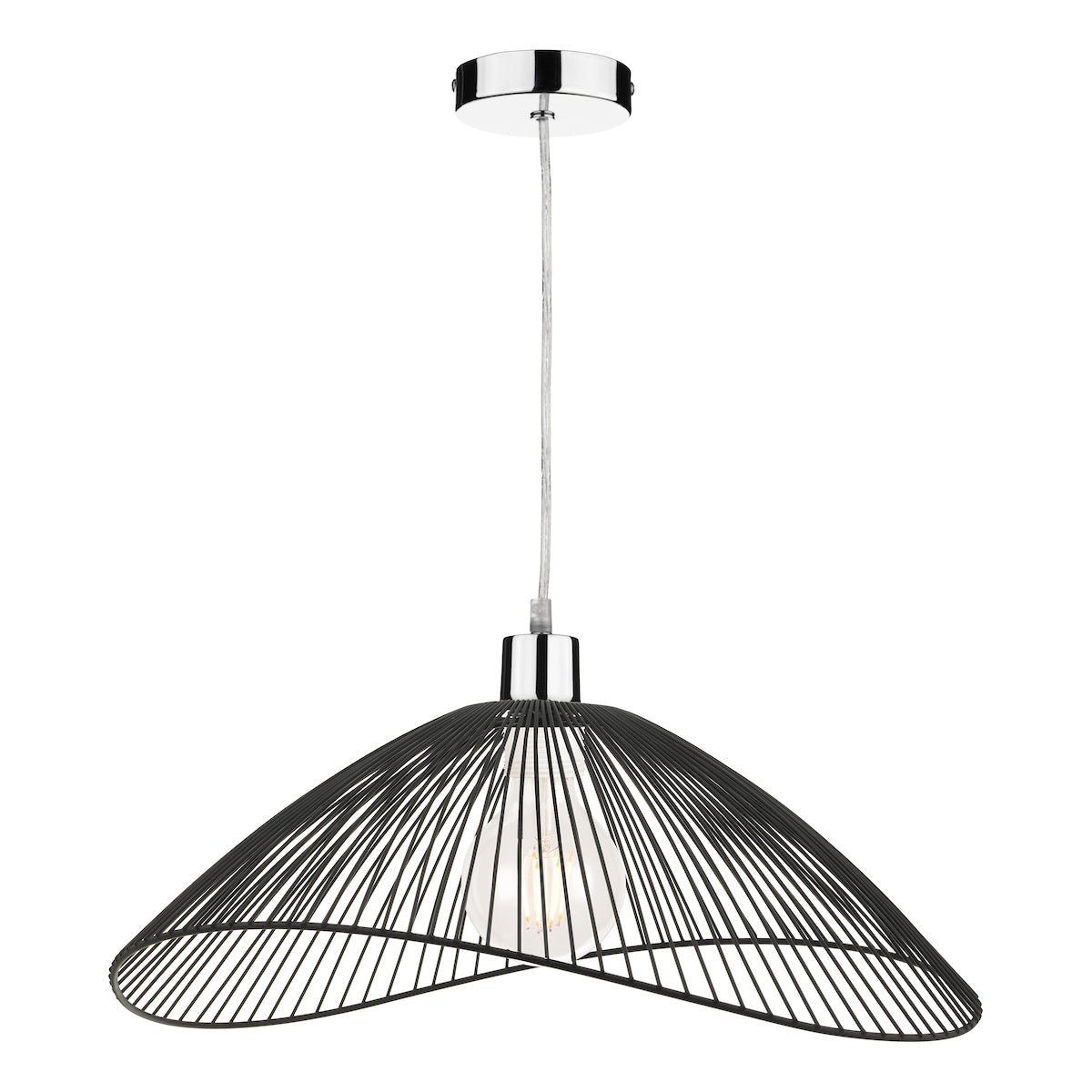 Onza Wire Easy Fit Pendant Shades Black (Twin Pack)