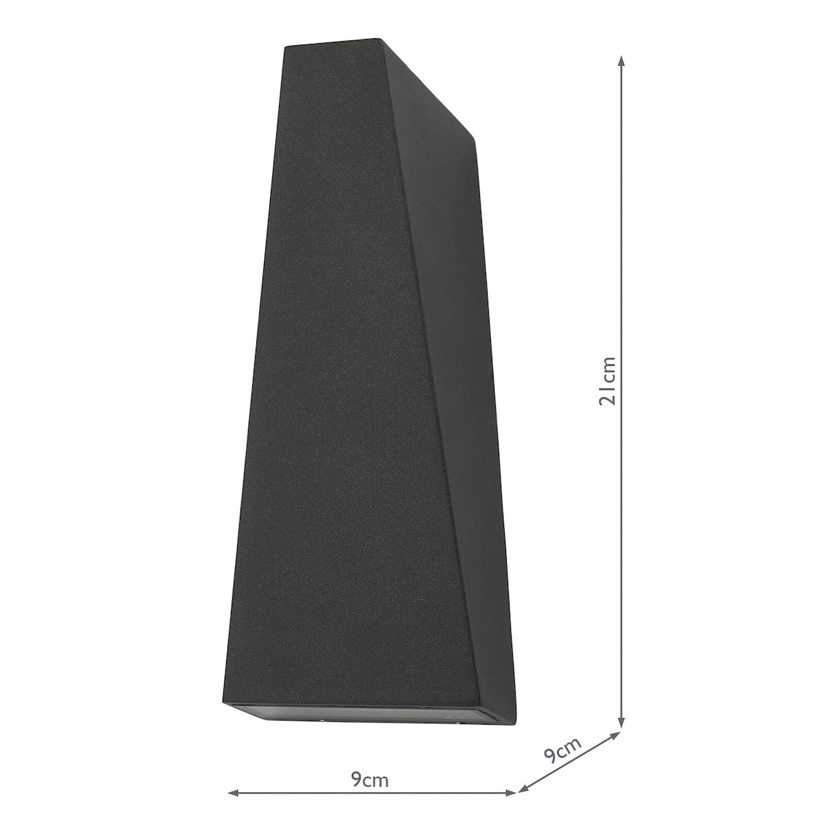 Paco Outdoor 2 Light Wall Light Matt Grey IP65 LED