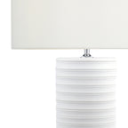 Pascha Table Lamp White Ceramic With Shade
