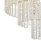 Paulita Bathroom 5 Light Flush Polished Chrome Glass IP44