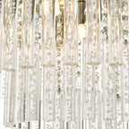 Paulita Bathroom 5 Light Flush Polished Chrome Glass IP44