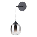 Ramona Pendant/Wall Light Matt Black Ombre Glass LED