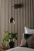 Ramona Pendant/Wall Light Matt Black Ombre Glass LED