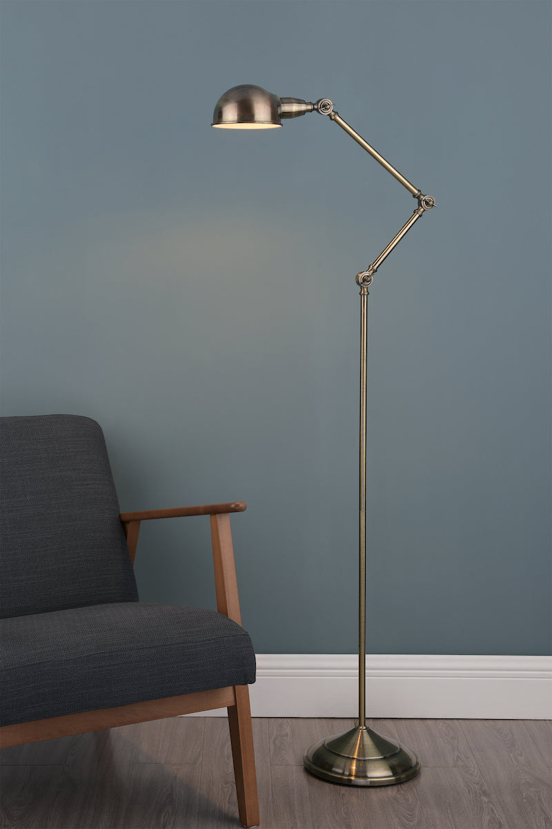 Ranger Floor Lamps Antique Brass