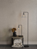 Ray Floor Lamps Antique Brass and Glass 1