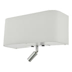 Ronda 3 Light Wall Light Ivory With LED Reading Light