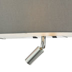 Ronda 3 Light Wall Light Grey With LED Reading Light
