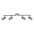 Ryan 4 Light Bar Spotlight Brushed Nickel Matt Black