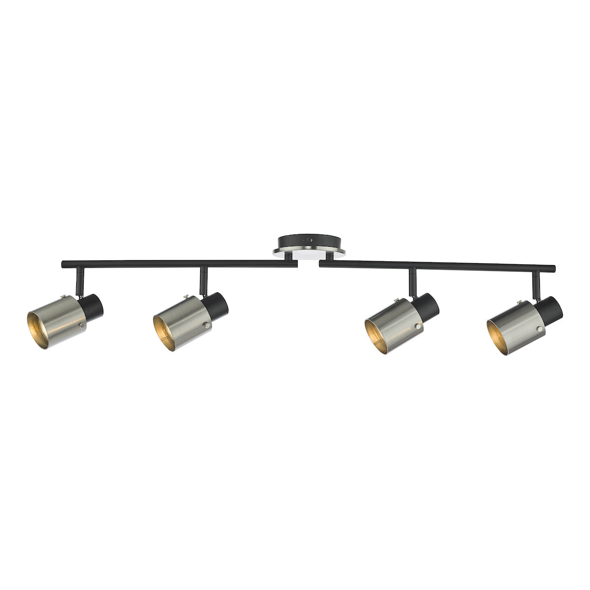 Ryan 4 Light Bar Spotlight Brushed Nickel Matt Black