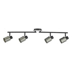 Ryan 4 Light Bar Spotlight Brushed Nickel Matt Black