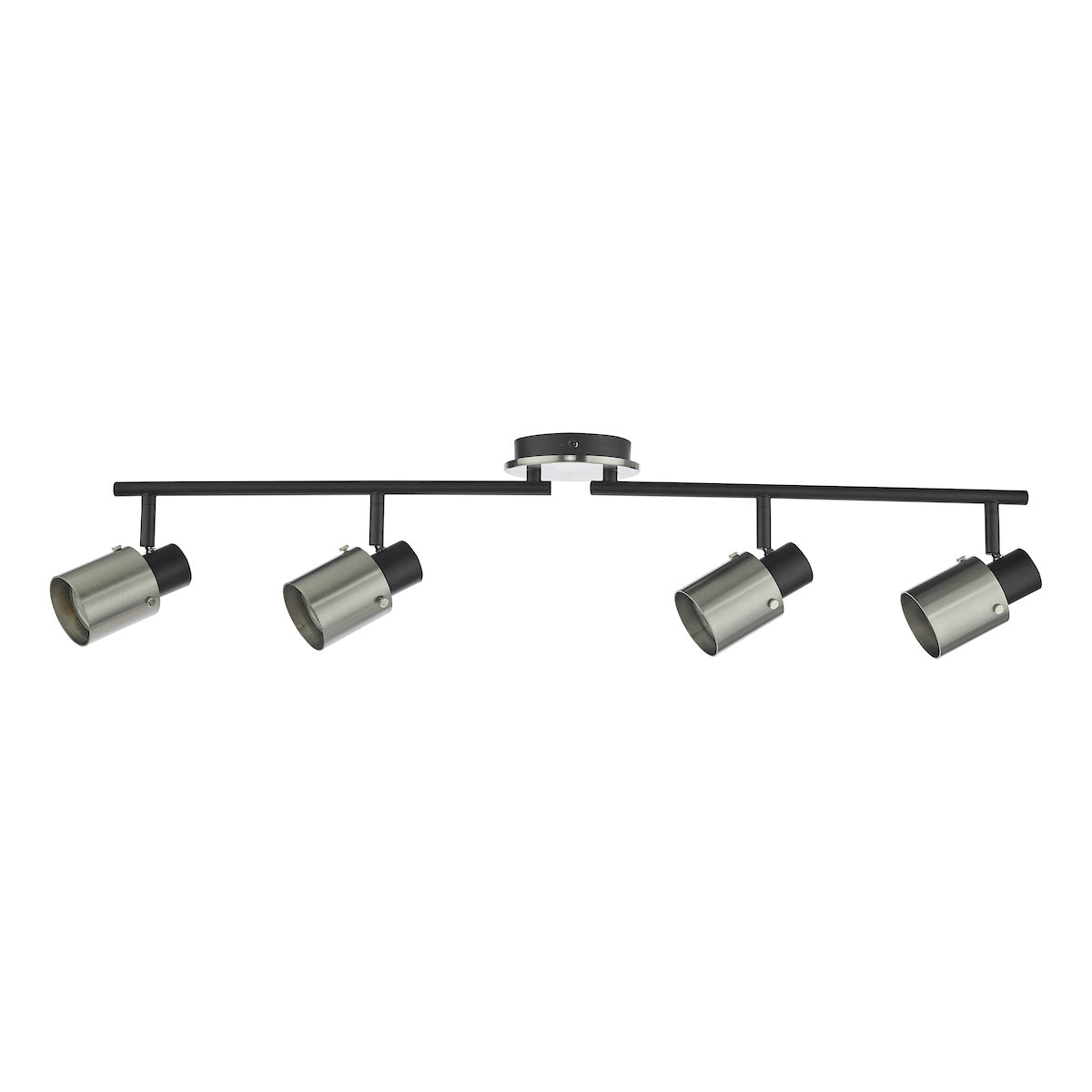 Ryan 4 Light Bar Spotlight Brushed Nickel Matt Black