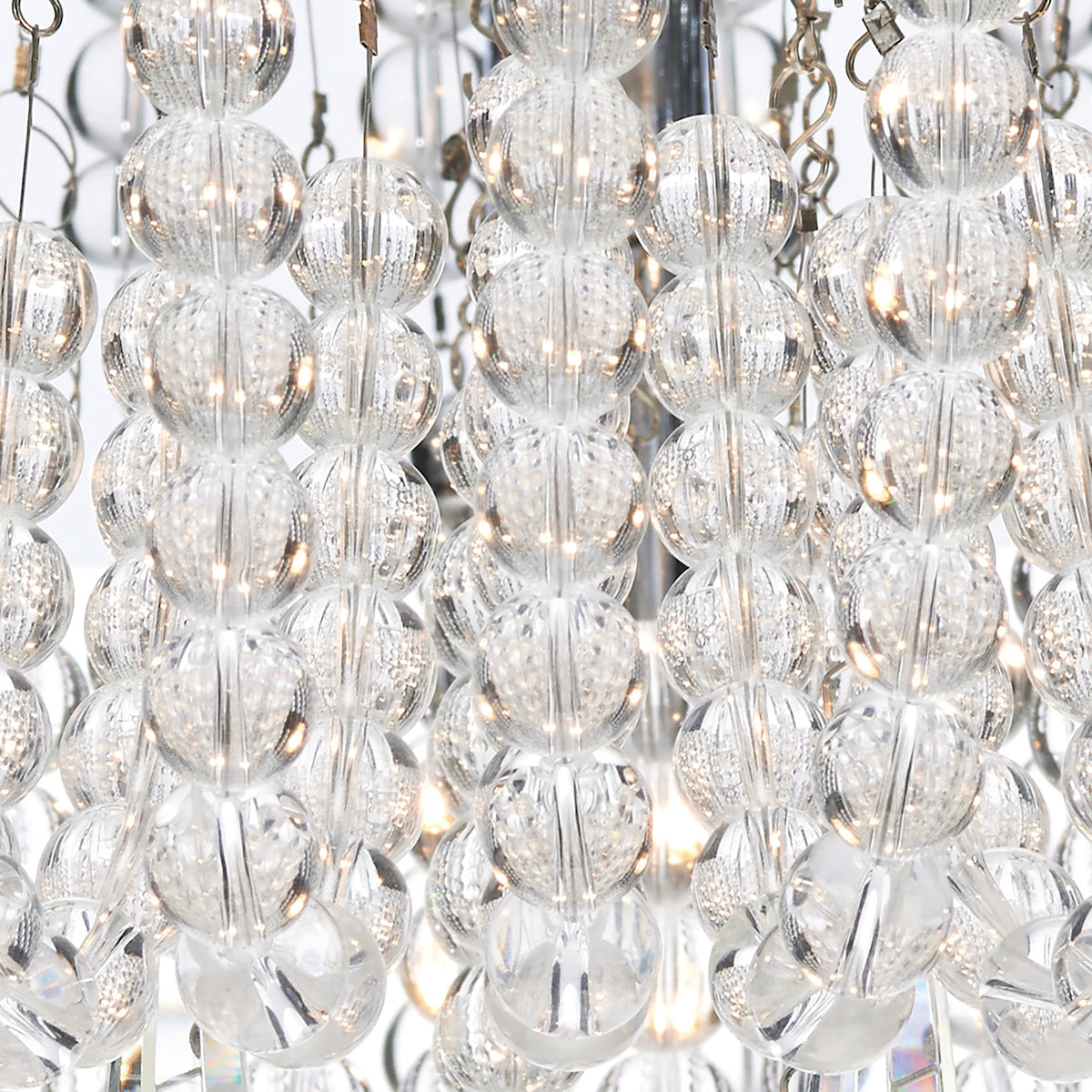 Saigon 5 Light Flush Polished Chrome/Clear