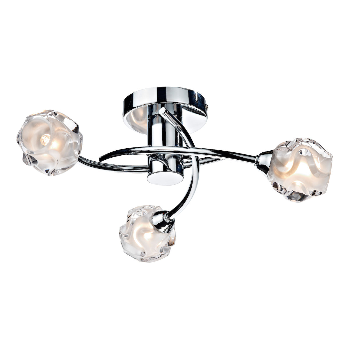 Seattle 3 Light Semi Flush Polished Chrome