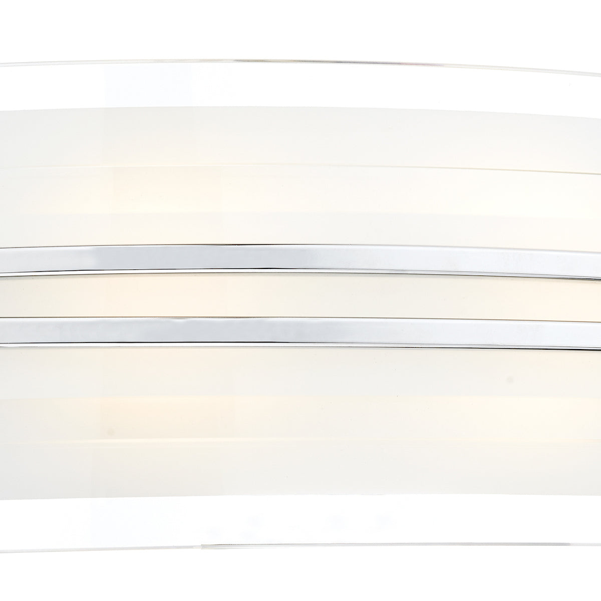 Sector Large Wall Light Frosted Glass Polished Chrome LED