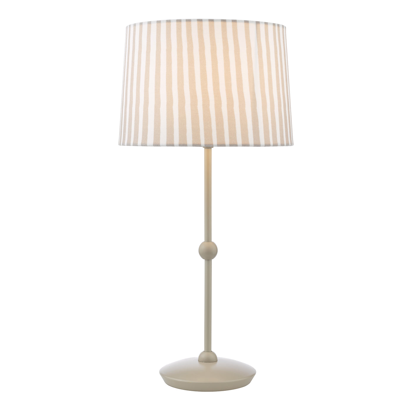 Sosa Table Lamp Matt Taupe With Shade 1