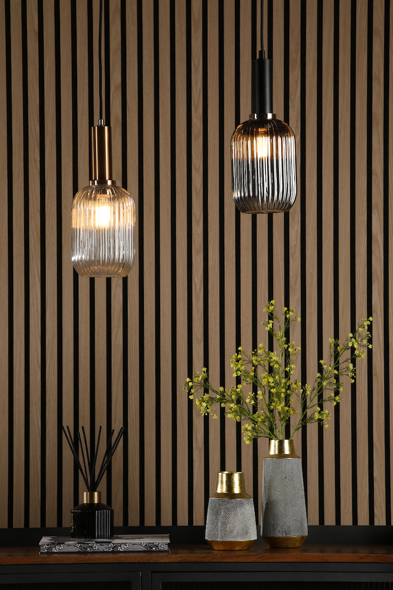 Accessory 1 Light E27 Suspension Matt Black And Bronze